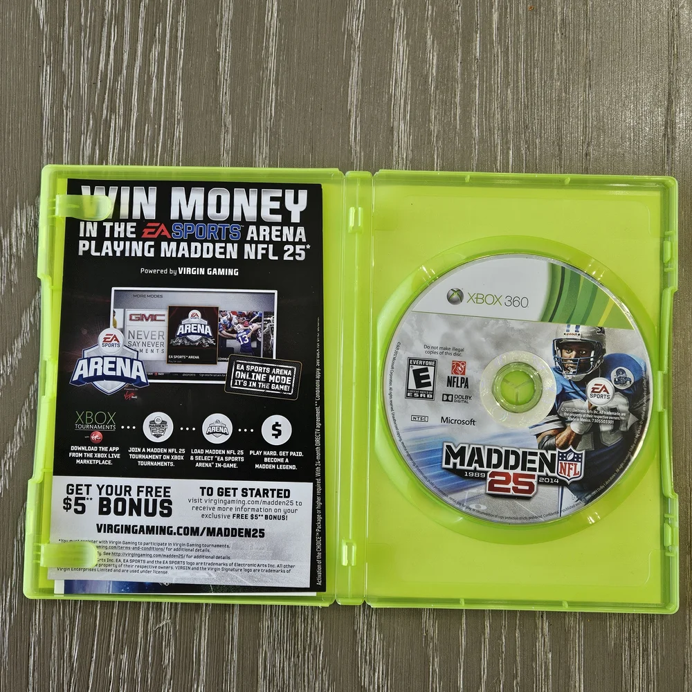 Microsoft Madden NFL 25 Xbox 360 Game - Green and Purple